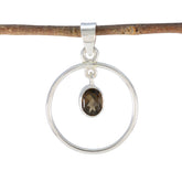 Yasmin Brown Pendant Sterling Silver Gemstone Jewelry Smoky Quartz Brown Brown